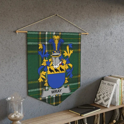 Heraldic Wray Family Crest Wall Banner Decor product type