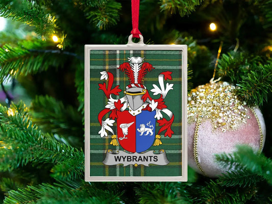 Family Crest Personalized Christmas Ornament product