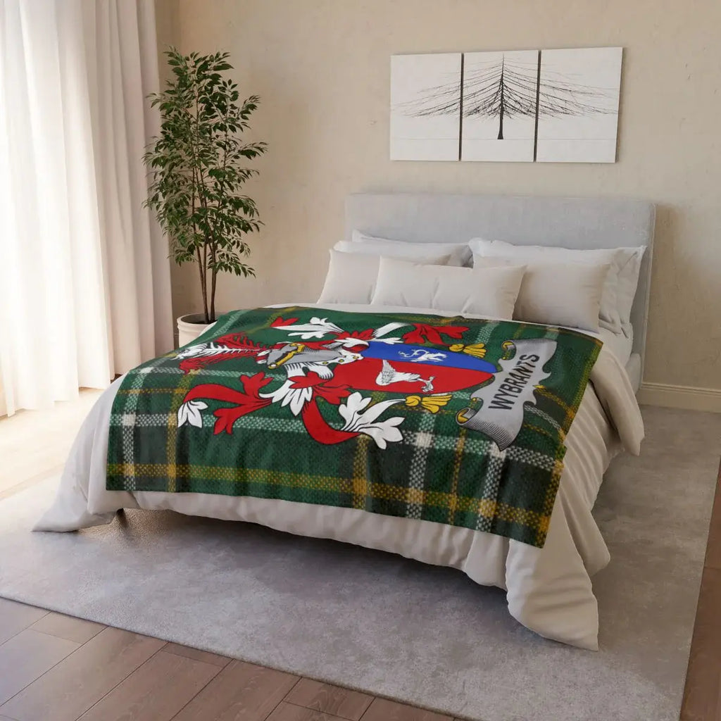 Vibrant Blanket with Colorful Cartoon Bird Design