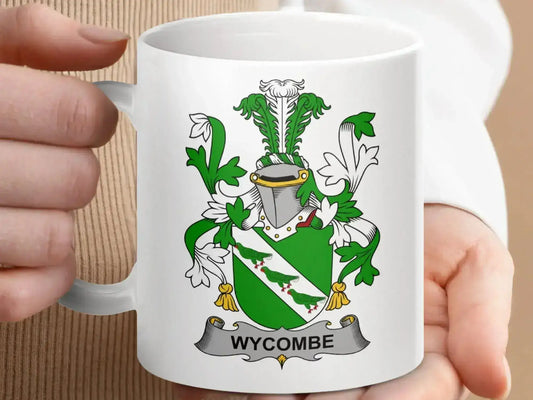 Wycombe Family Crest Design Full Color Mug - Celtic Ancestry Gifts