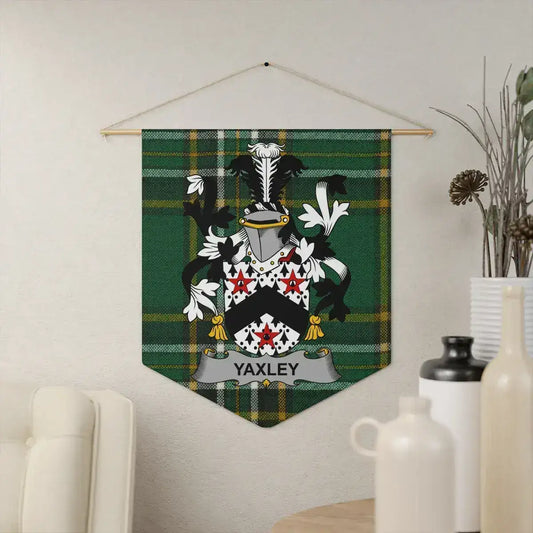 Custom Yaxley Family Crest Banner Wall Hanging product