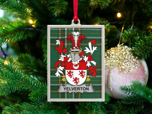 Yelverton Family Crest Christmas Tree Ornament product type