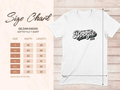 Yes Sir I Can Boogie 2026 Print T-Shirt Product