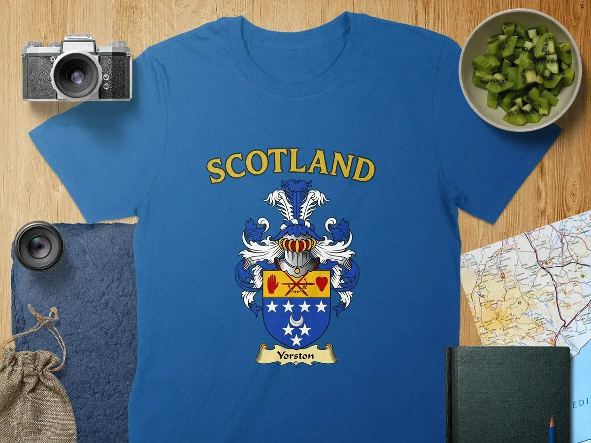 Vibrant Scotland Crest Graphic Tee Shirt