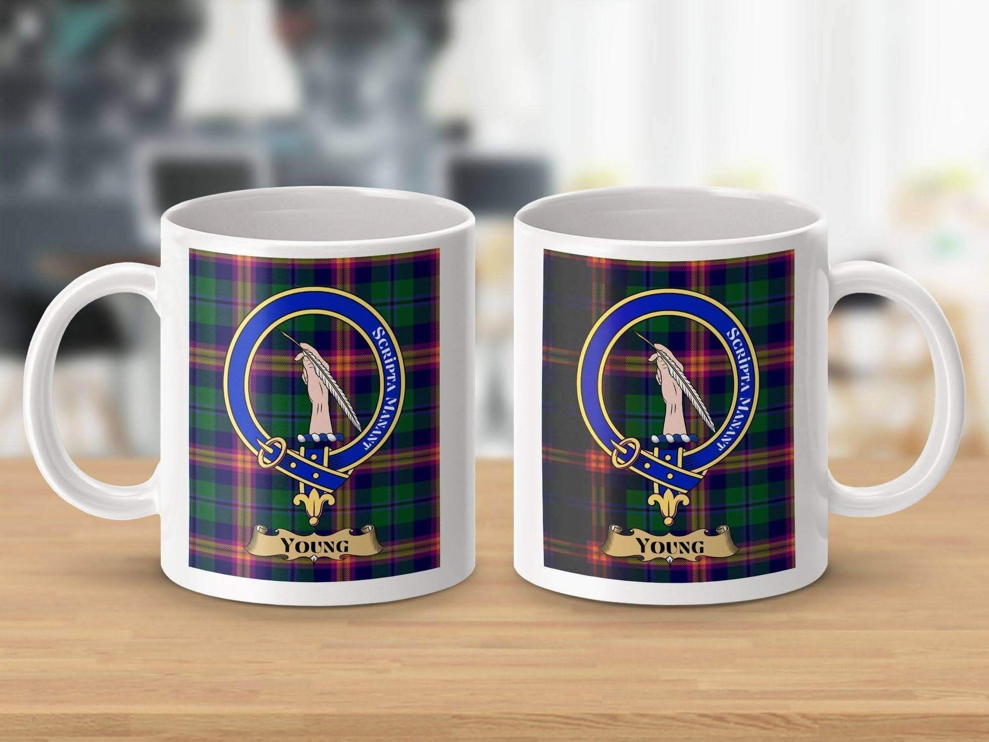 Scottish Family Crest Young Plaid Design Coffee Mug product