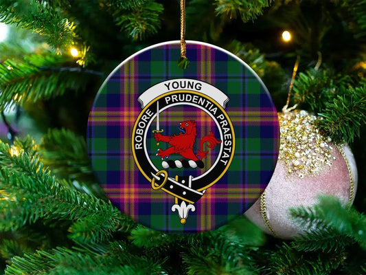 Clan Crest Plaid Christmas Tree Ornament product