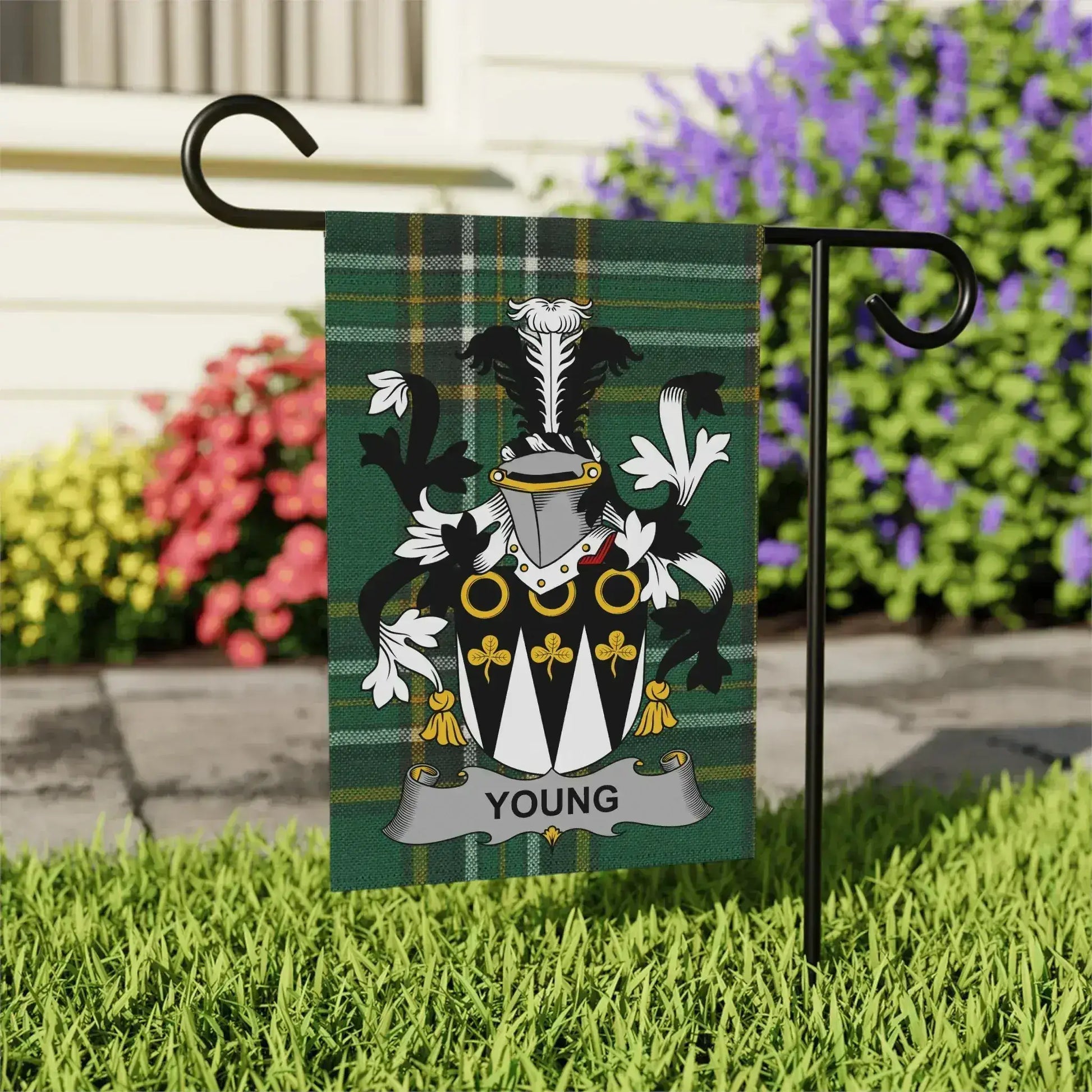 Personalized Family Crest Outdoor Garden Flag product type