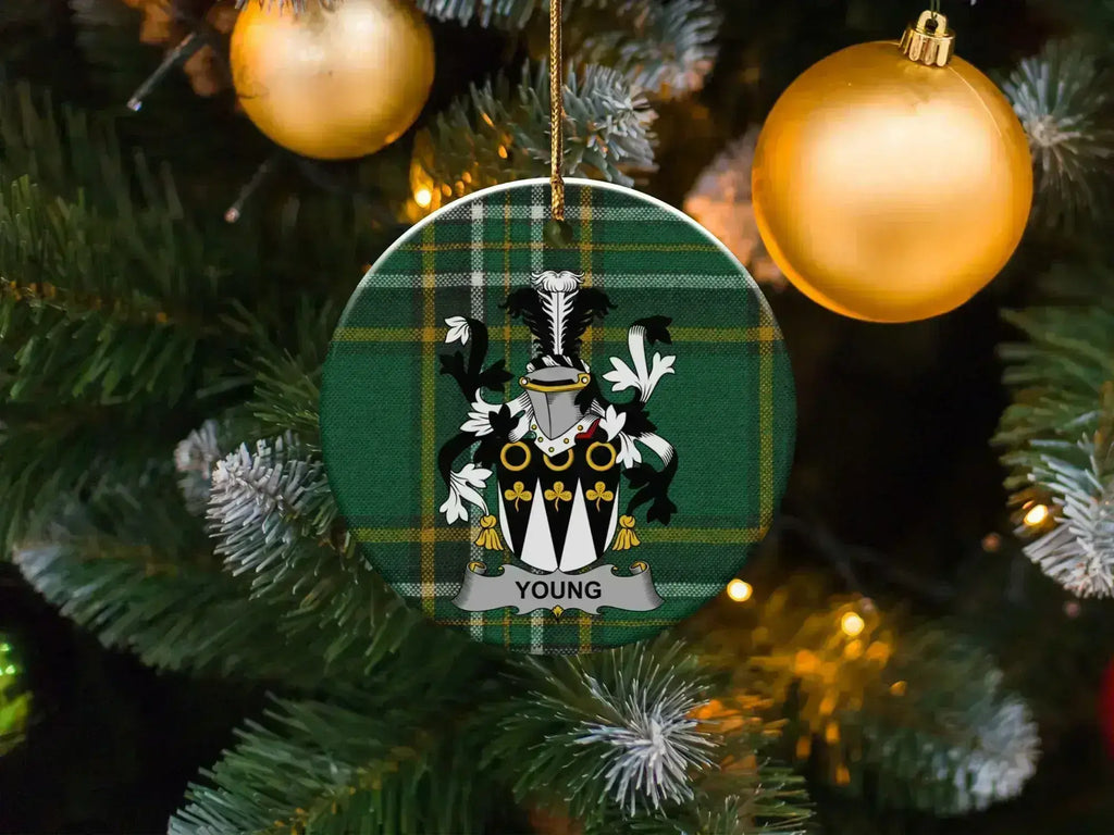 Personalized Family Crest Holiday Ornament