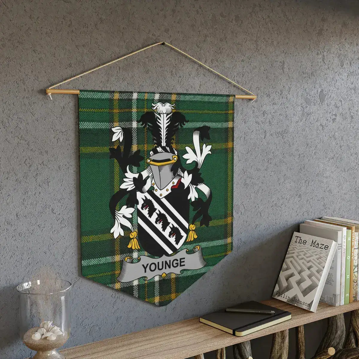 Younge Family Crest Tartan Wall Hanging product
