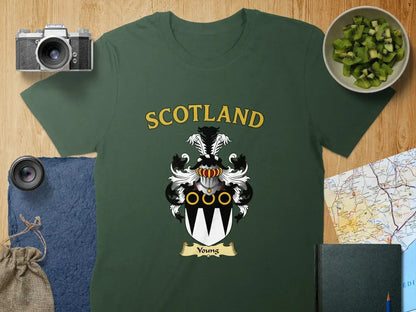 Scotland Crest Design Green T-Shirt Product