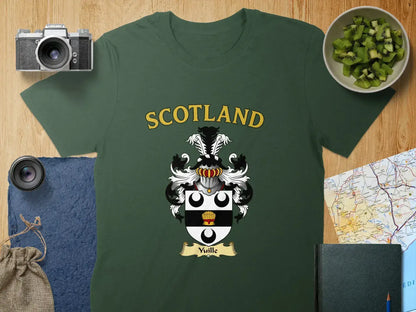 Scotland Yuille Family Crest Green Graphic product