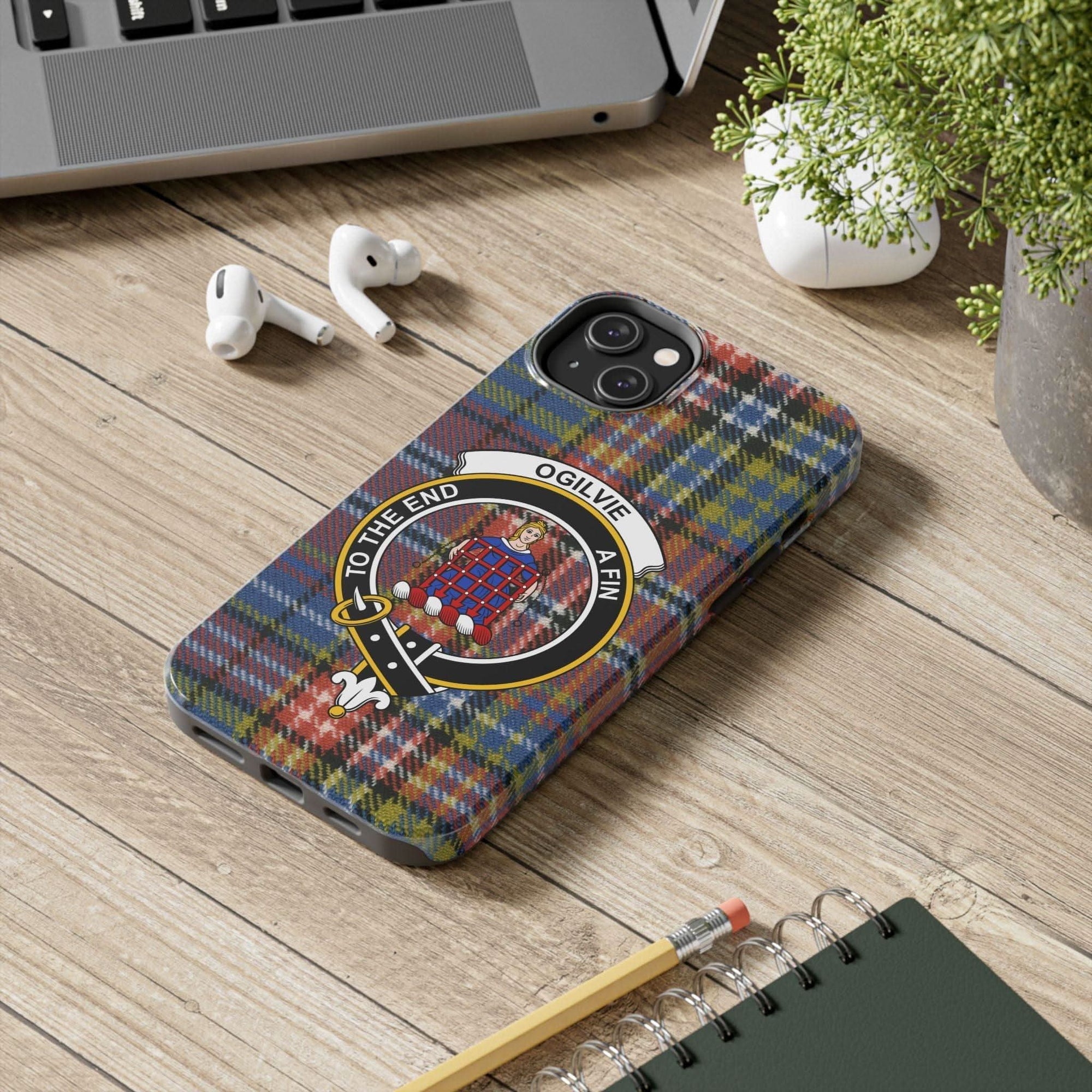 Ogilvie Clan Scottish Tartan Cell Phone Case - Celtic Ancestry Gifts