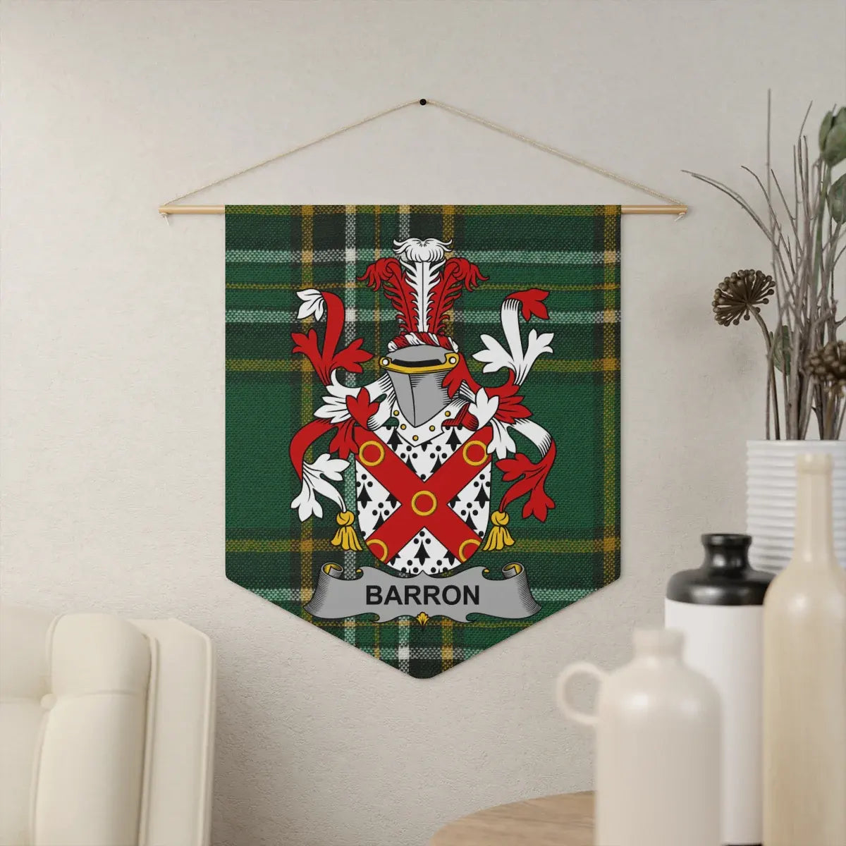 Family Crest Heraldic Wall Hanging Banner product type