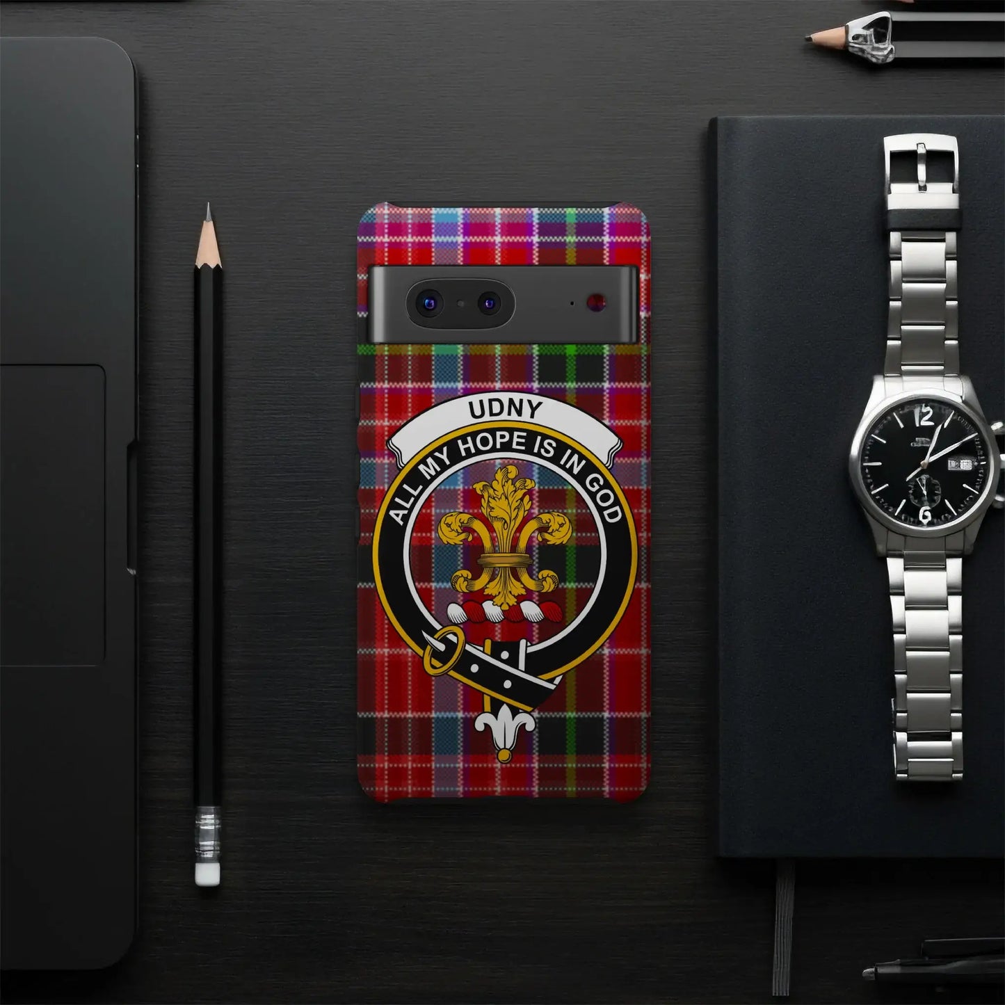 Udny All My Hope Is In God Tartan Phone Case