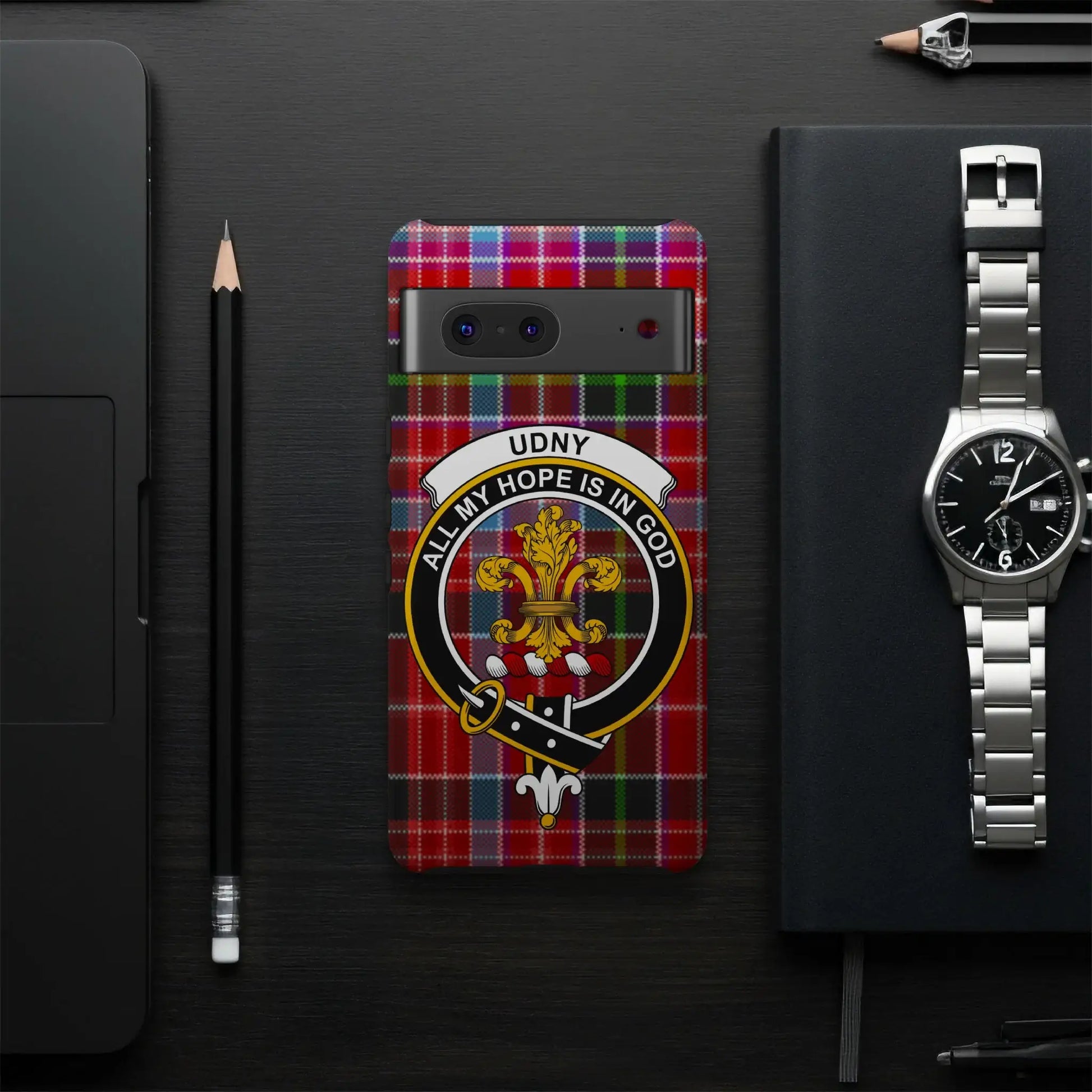 Udny All My Hope Is In God Tartan Phone Case