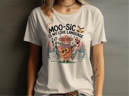 MOO-SIC is My Love Language Graphic T-shirt product