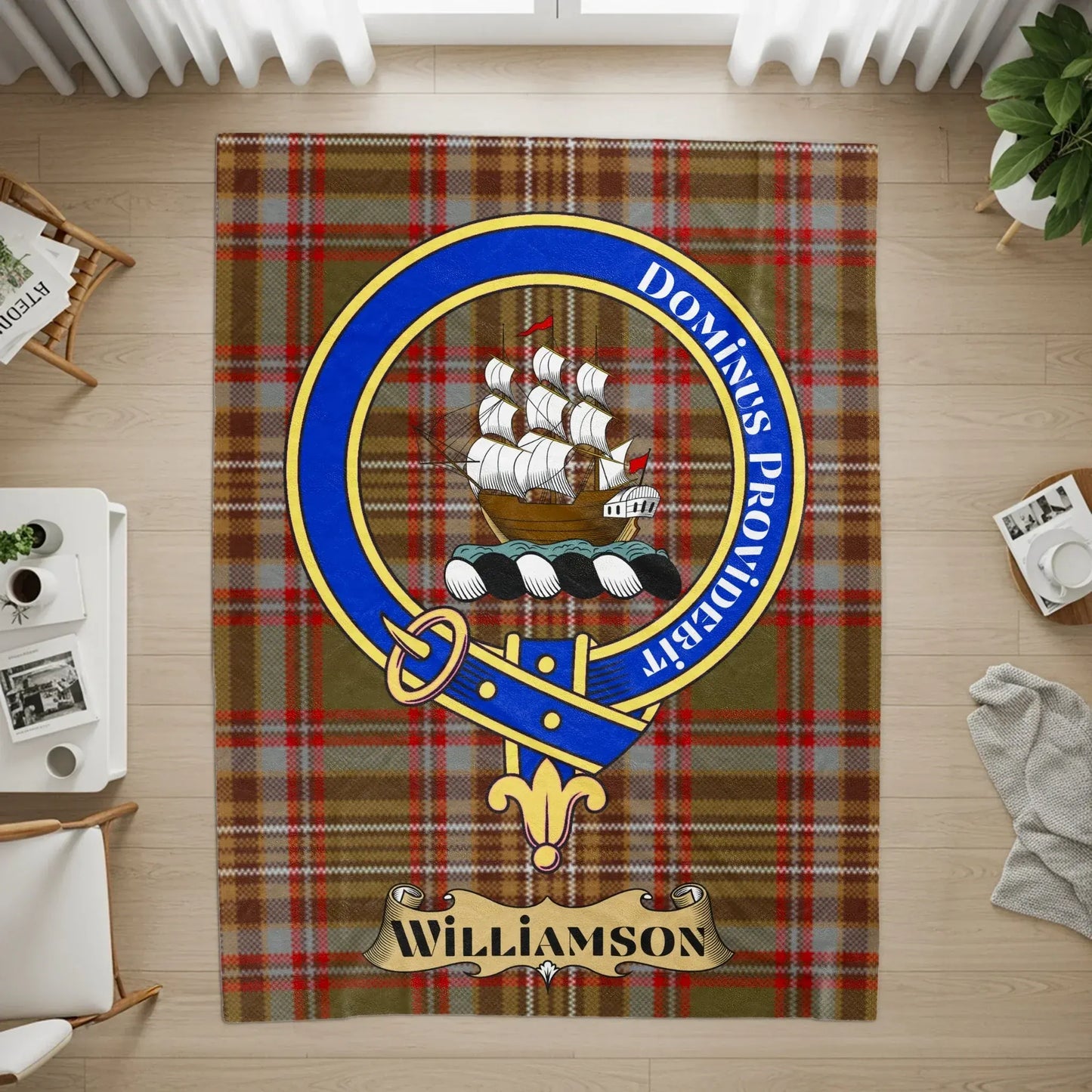 Dominus Providebit Tartan Family Crest Rug product