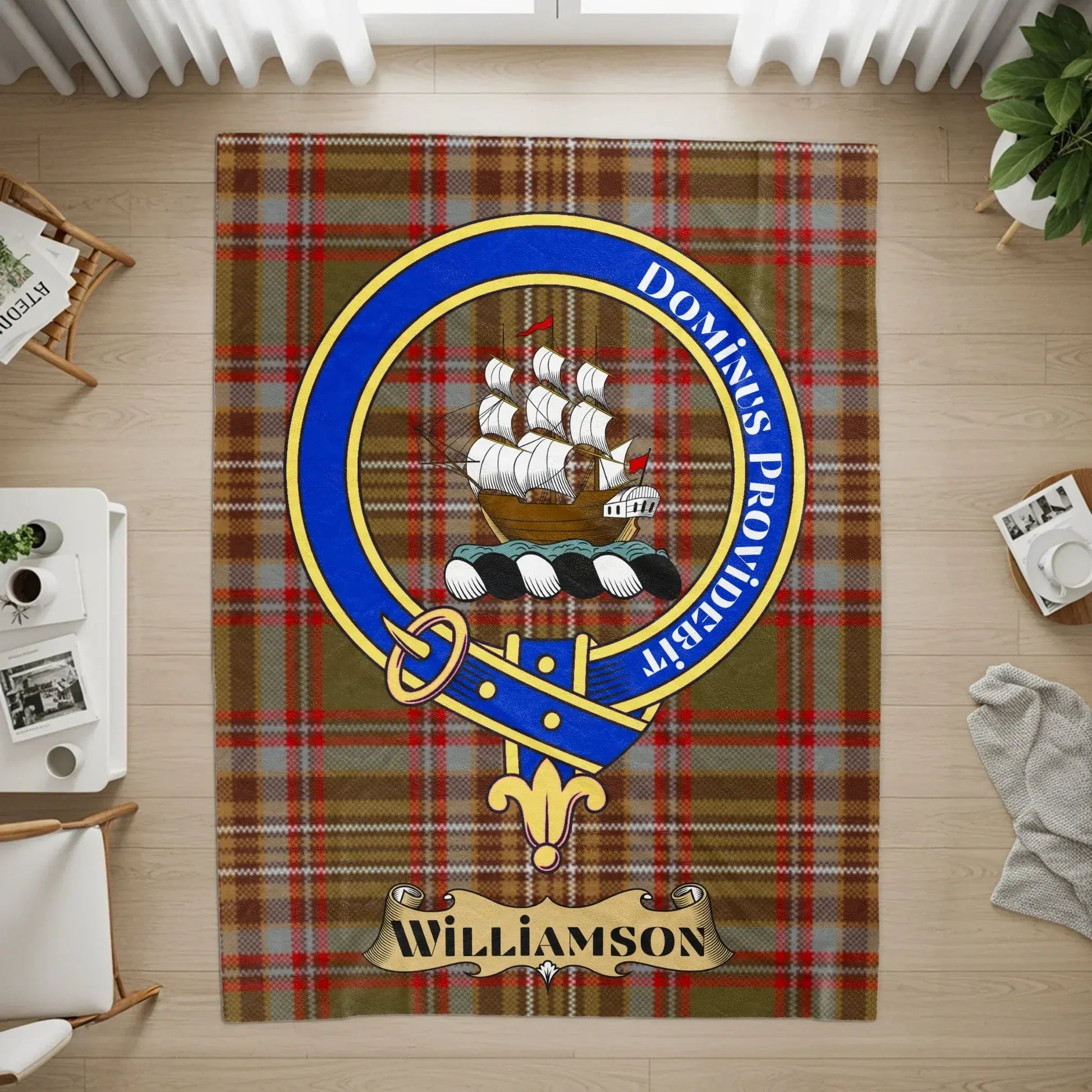 Dominus Providebit Tartan Family Crest Rug product