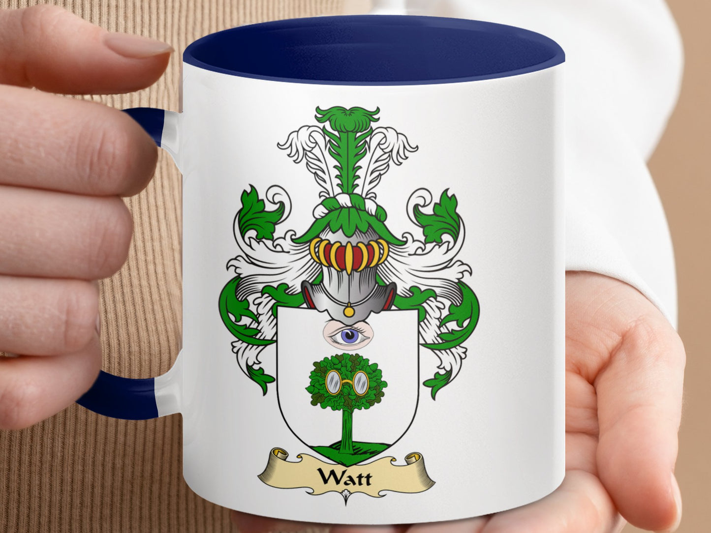 Clan Watt Scottish Coat of Arms Mug - Living Stone Gifts