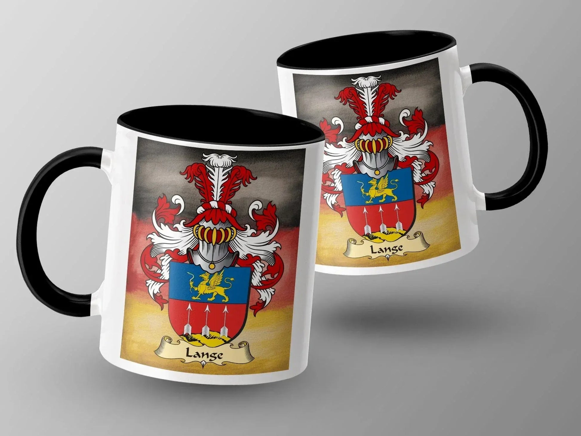 Family Crest Coat of Arms Lange Mug Beverage Product