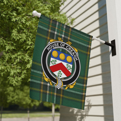 House of Creagh Flag with Family Crest Design
