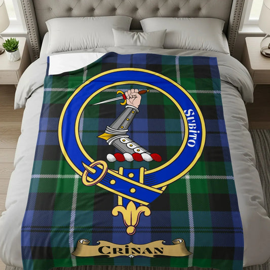 Scottish Clan Crinan Tartan Print Blanket product type
