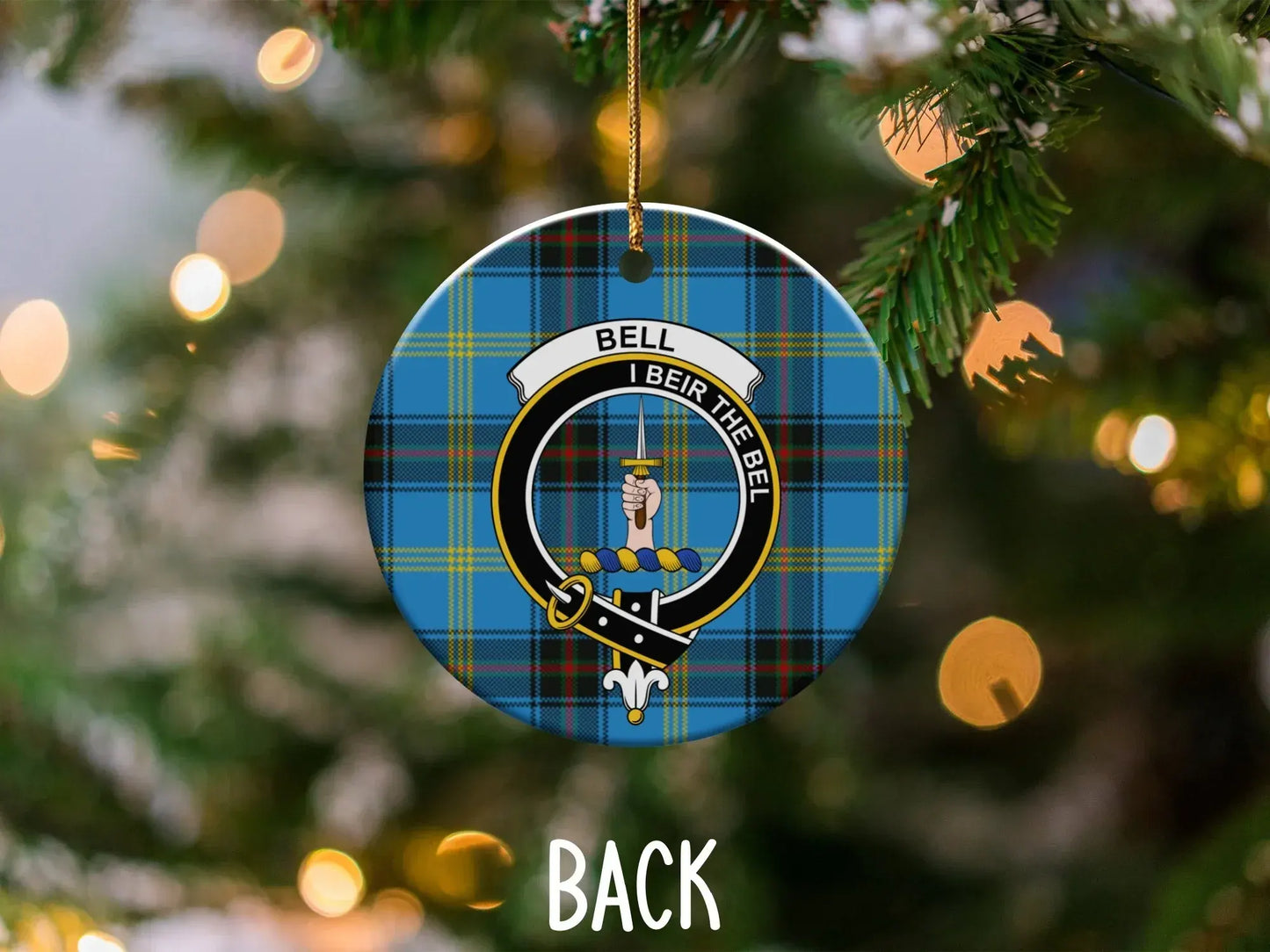 Scottish Clan Bell Tartan Christmas Ornament product type