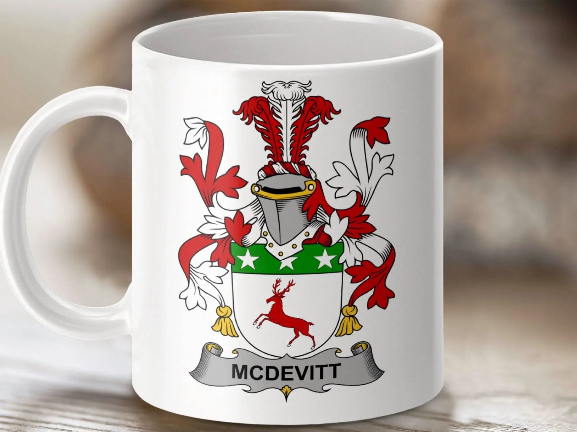 McDevitt Irish Family Crest Novelty Mug - Celtic Ancestry Gifts