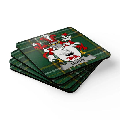 Personalized Family Crest Tartan Coasters product