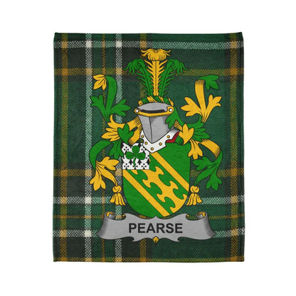 Pearse Family Crest Heritage Plaid Blanket product