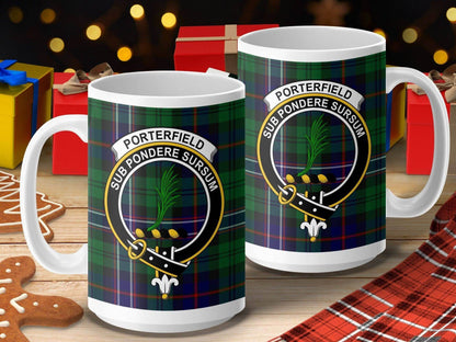 Porterfield Sub Pondere Sursum tartan mug product