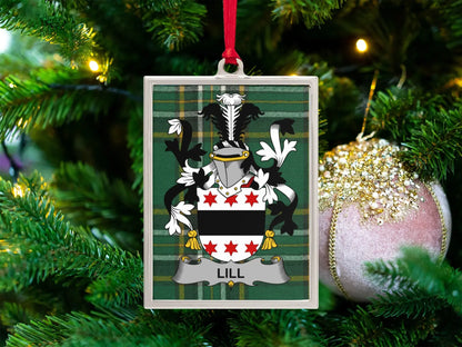 Personalized Family Crest Christmas Ornament product