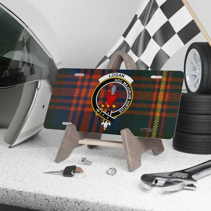 Logan Clan Crest Tartan Car License Plate product