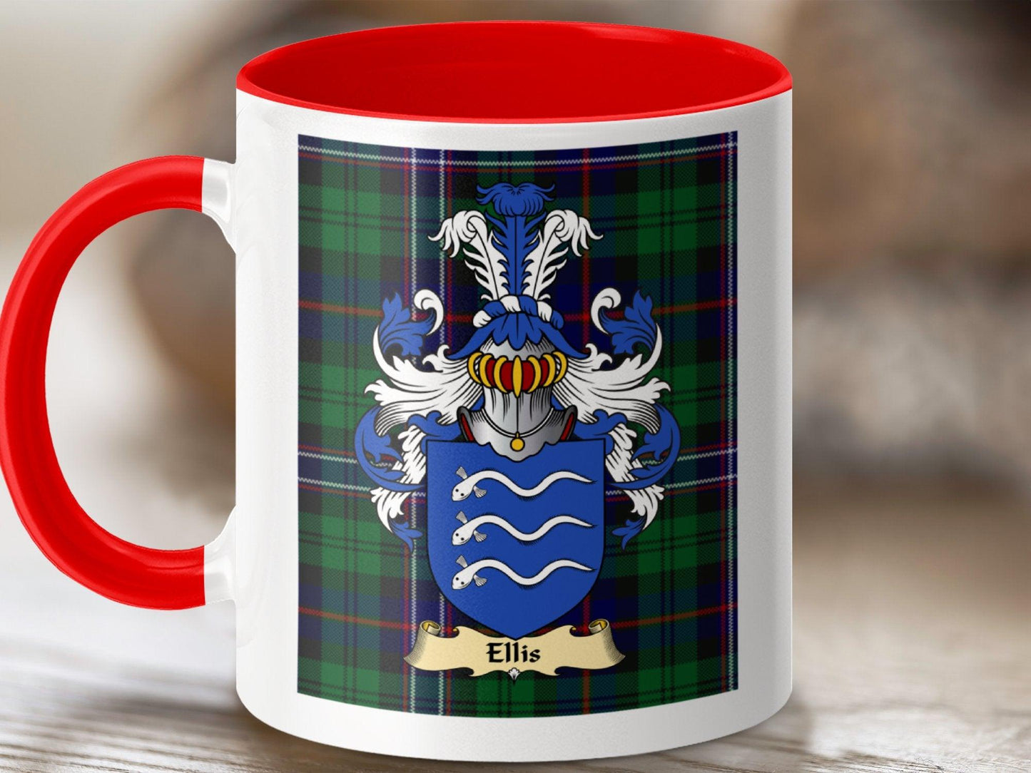Clan Ellis Coat Of Arms Scottish Mug - Celtic Ancestry Gifts