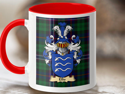 Clan Ellis Coat Of Arms Scottish Mug - Celtic Ancestry Gifts