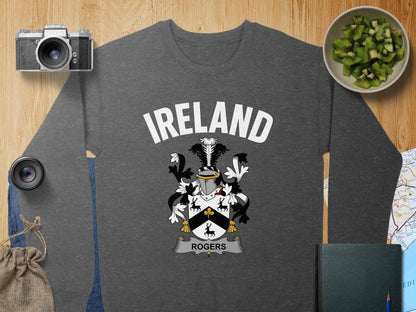 Ireland Family Crest Personalized Long Sleeve Shirt product type