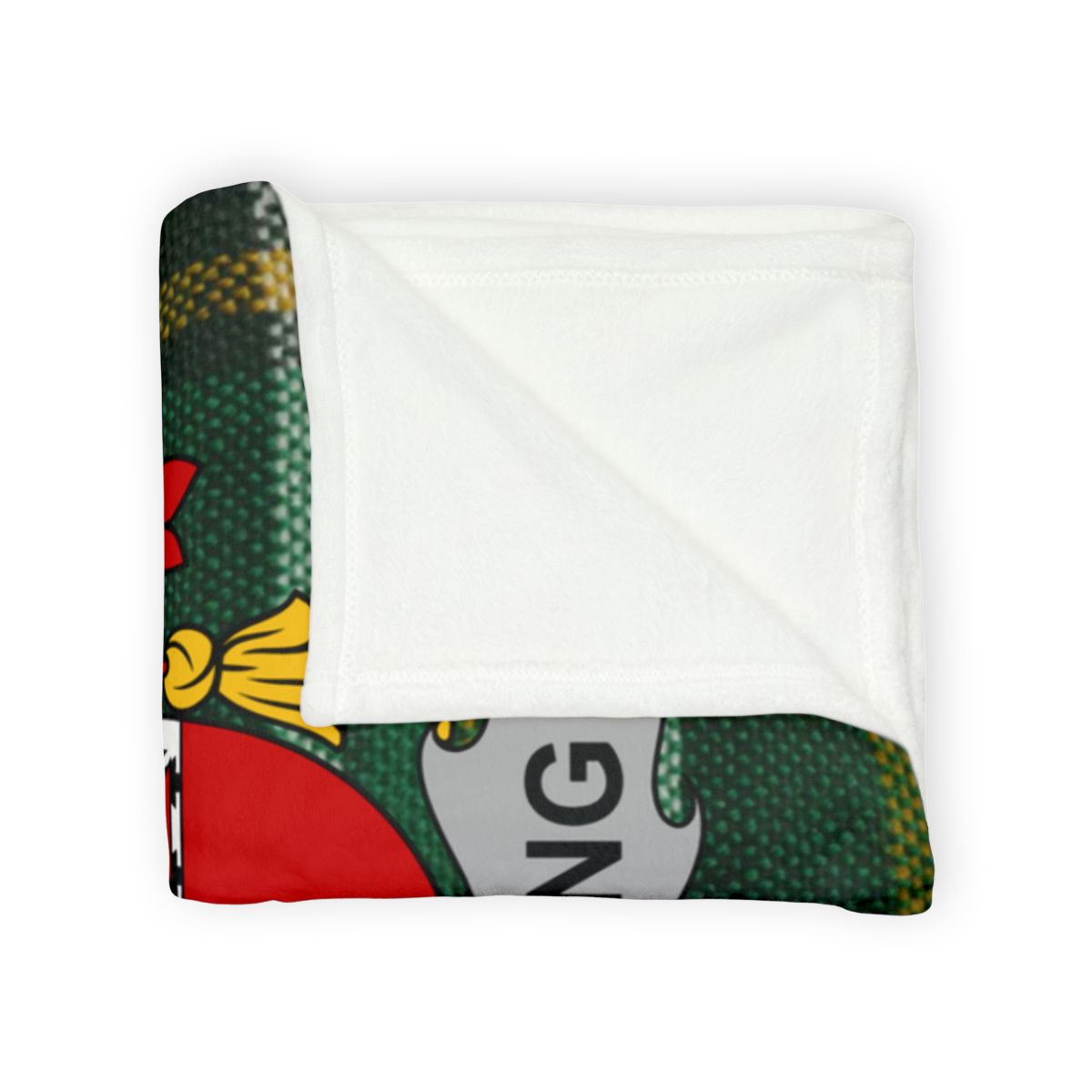 Comfortable Green and Red Blanket with Unique Design product