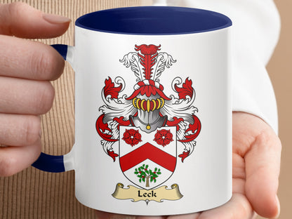 Clan Leck Scottish Coat of Arms Accent Mug - Living Stone Gifts