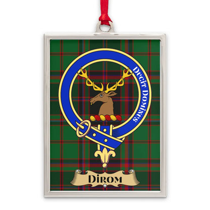 Dirom Clan Crest Badge Plaid Tartan Decorative Ornament product type