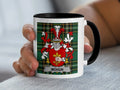 Mohun Irish family crest black accent mug