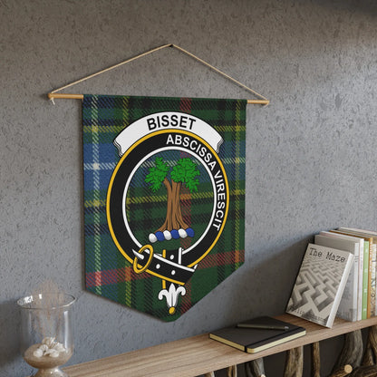 Bisset Family Clan Crest Tartan Wall Banner product