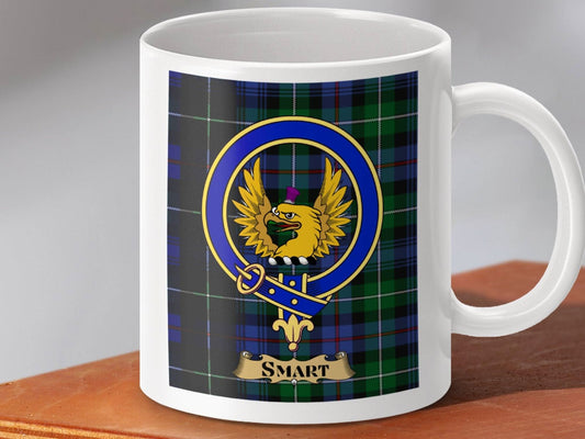 Smart Clan Crest Emblem Plaid Ceramic Mug product