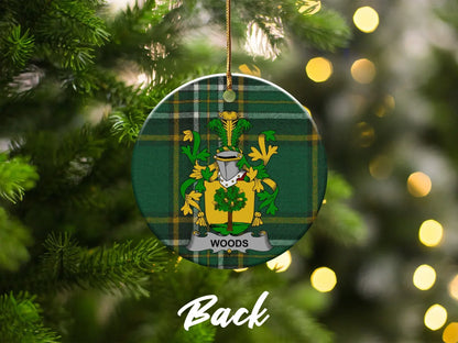 Personalized Family Crest Christmas Ornament product type