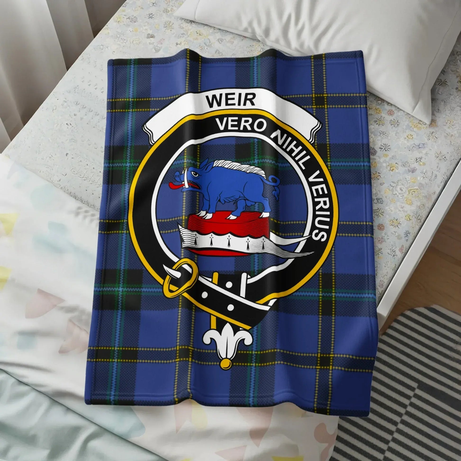 Clan Weir Vero Nihil Verius Tartan Blanket product