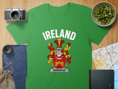 Ireland Brennan Crest Shield Family Heritage Shirt