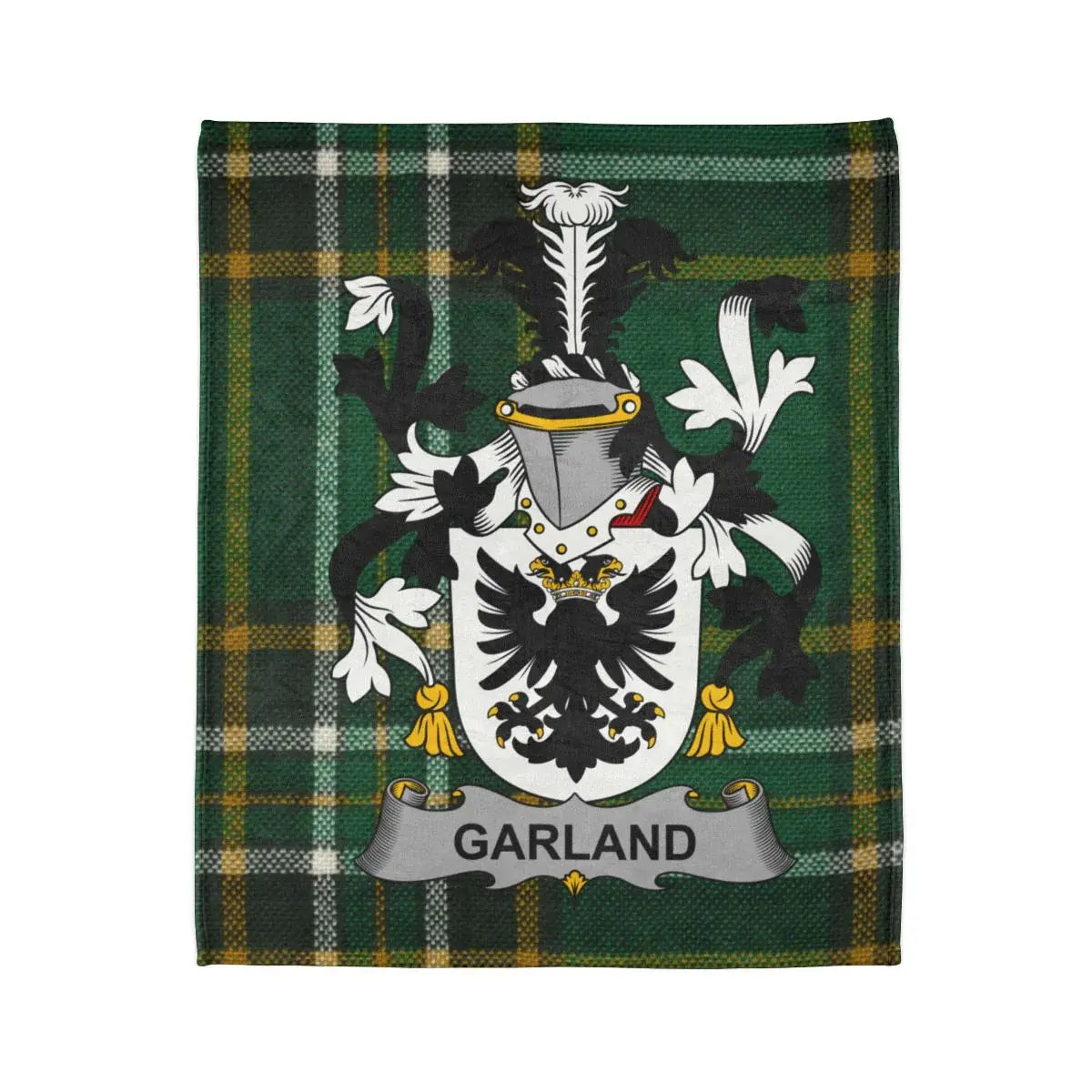 Garland Green Tartan Plaid Design Fleece Blanket product