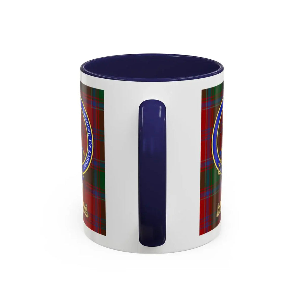 McClintock clan crest mug shown in 11 oz and 15 oz sizes