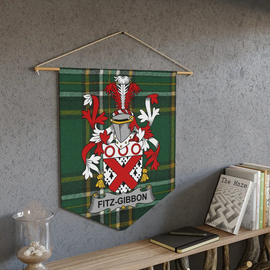 Fitz-Gibbon Family Crest Wall Hanging Tapestry Product