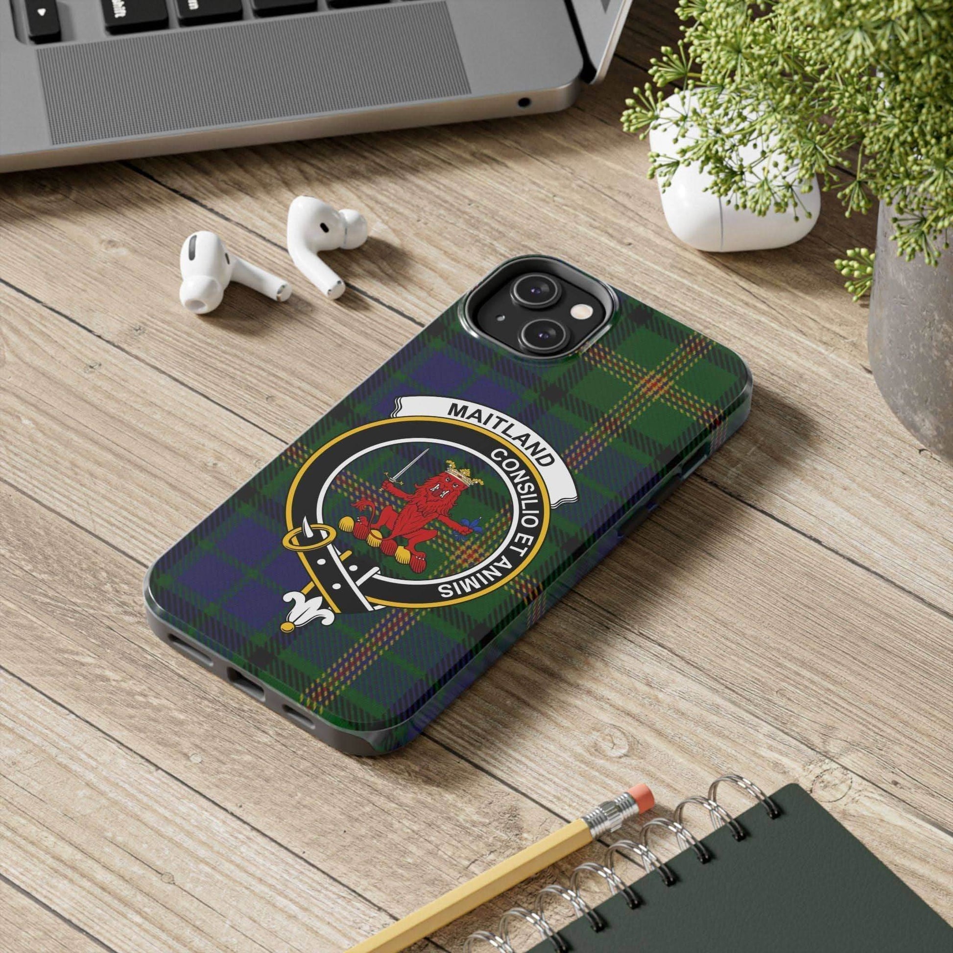 Maitland Clan Scottish Tartan Cell Phone Case - Celtic Ancestry Gifts
