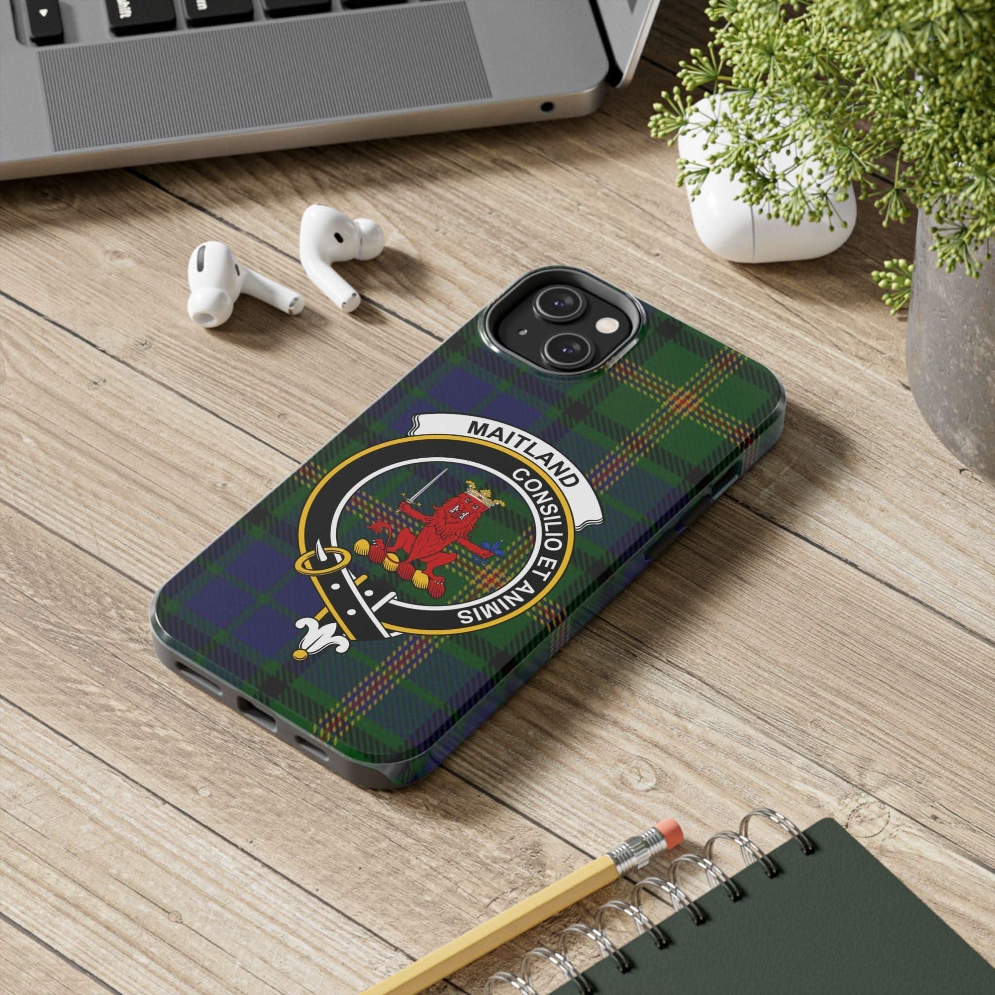 Maitland Clan Scottish Tartan Cell Phone Case - Celtic Ancestry Gifts